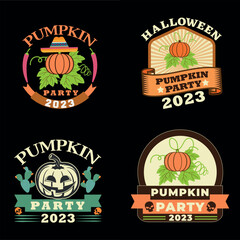 Halloween pumpkin party design bundle for t shirt 