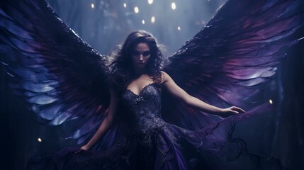 Female Demon's Allure: Power and Mystery Created by AI