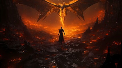 Female Demon's Allure: Power and Mystery Created by AI