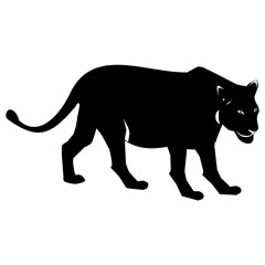 silhouette of a panther
