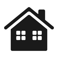 House icon on a white background. Illustration