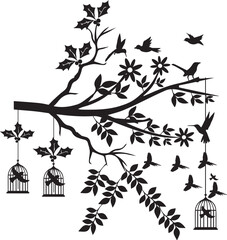 Tree Branch Bird 