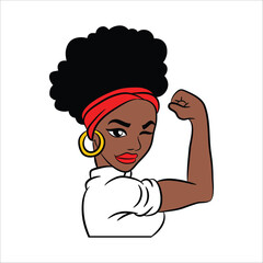 Stylish , fashionable  and awesome black history month quotes typography  illustrator