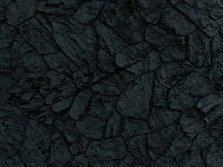 The black rock texture is a striking and captivating natural surface