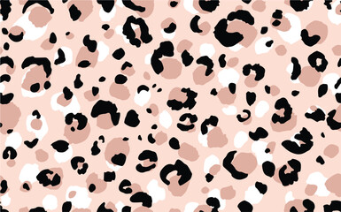 pinkish Leopard Vector Art Vector Leopard print seamless pattern background Cheetah Print seamless