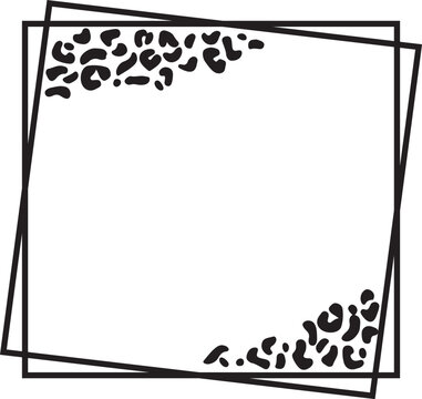 leopard print Border - cheetah print frame