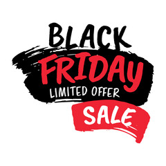 Black Friday banner. Special discount offer design. Product discount festival