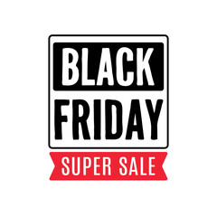 Black Friday banner. Special discount offer design. Product discount festival