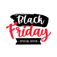 Black Friday banner. Special discount offer design. Product discount festival