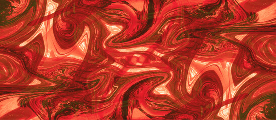 Abstract beautiful red swirl liquid background. acrylic liquid textures with spots and splashes of color paint. colorful marble pattern of the blend of curves .colorful marble surface.