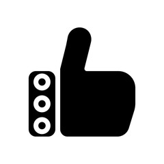 thumbs up glyph icon
