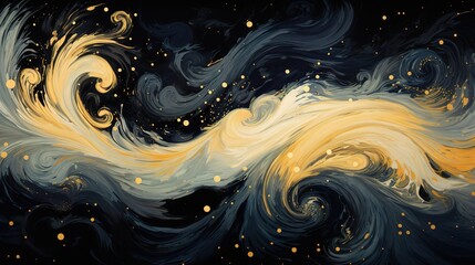 Abstract background with color black and gold