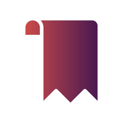 bookmark flat gradient icon