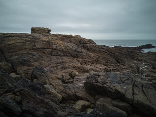 Aktueller Klimawandel in der Bretagne  am Meer