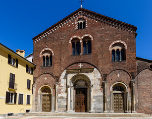 Fototapeta na wymiar Milano, basilica di San Simpliciano, Corso Garibaldi