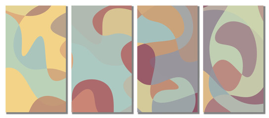 Abstract wavy set background.