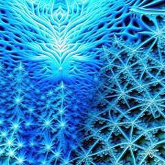 Fototapeta premium Abstraction, icy fantasy patterns.