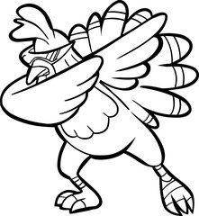 funny thanksgiving turkey dabbing dance  