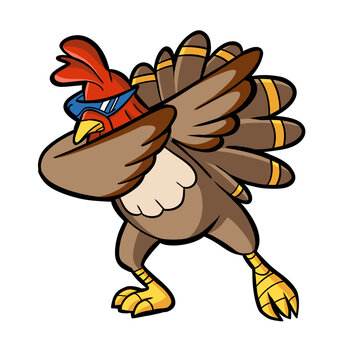 funny thanksgiving turkey dabbing dance