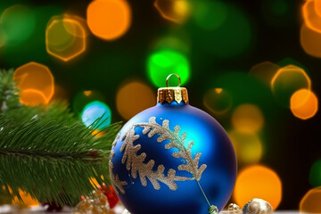 Fototapeta premium Postcard template for Merry Christmas and Happy New Year.