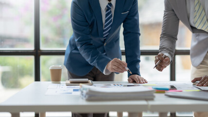Business people, teamwork and meeting for strategy, planning or corporate brainstorming discussion...