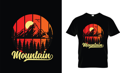 Mountain t-shirt design, adventure t-shirt design,