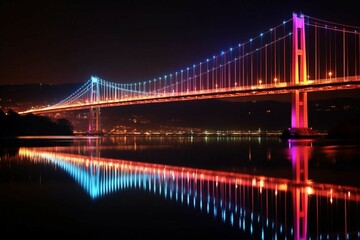 Naklejka premium 夜景 | Night View Generative AI