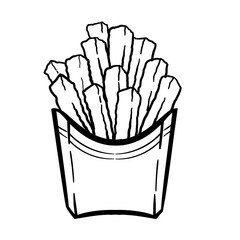 french fries illustration