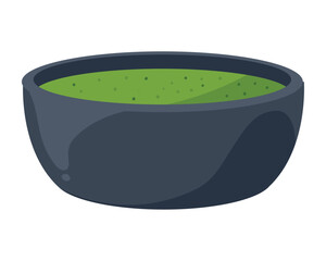 matcha tea bowl icon