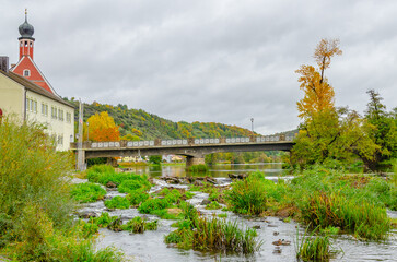 old bridge over the river