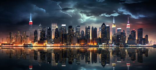Naklejka na ściany i meble New York City skyline 