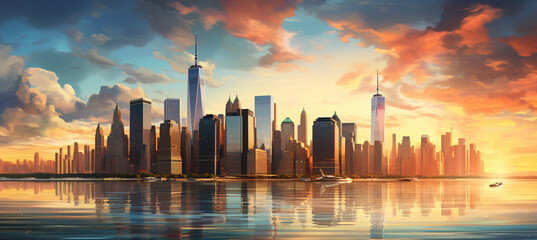 New York City skyline 