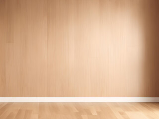 Empty background with wooden wall. AI