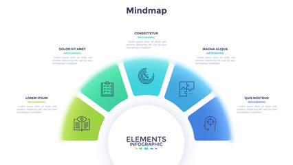 Blur Infographic Vector Template