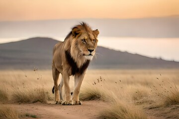 lion in the wild generated ai