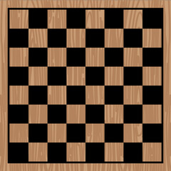 Chess checkerboard template Wood texture