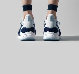 running shoes on white background