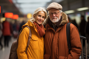 Obraz premium Seniors traveller