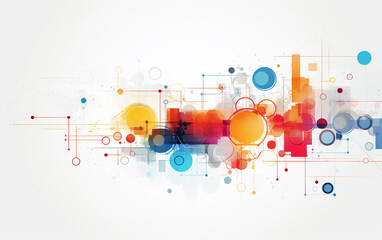 Obraz premium Abstract white background communication technology concept vector background