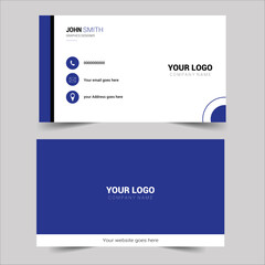 modern business card template Vector illustration Double-sided creative business card creative business card and name card, simple clean template vector design, layout in rectangle size.