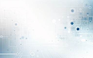 Fototapeta premium Abstract white background communication technology concept vector background