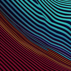 AI Map Art Abstraction 8