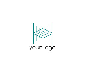 technology company logo, tech logo, h logo