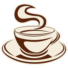 cup of coffee with chocolate, coffee cup Latte and cappuccino