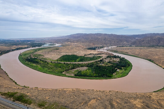 view of the huanghe river in China