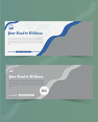 Minimal design medical care Facebook cover