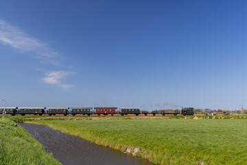 Steam locomotive, Hoorn - Medemblik, Noord Holland, Netherlands