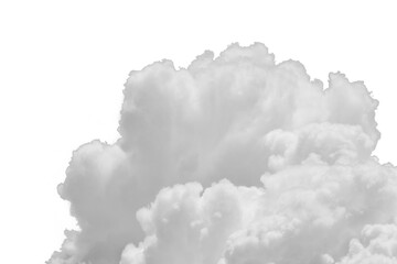 Cloud isolated transparency background.
