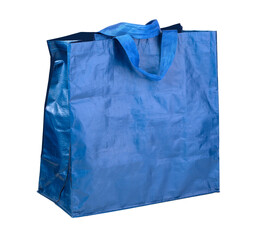 Plastic Bag, Blue plastic shopping bag,