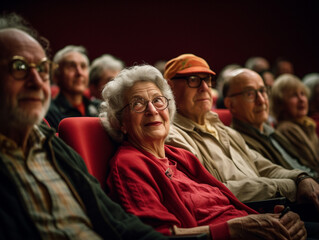 A Photo of a Senior Group Attending a Theater Performance
